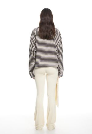 BLOOM LONG SLEEVE – BEIGE STRIPE