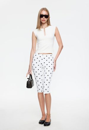 STARLET CAPRI – CREAM POLKA