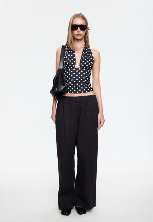 SAFARI HALTER – NOIR POLKA