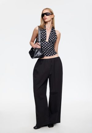 SAFARI HALTER – NOIR POLKA