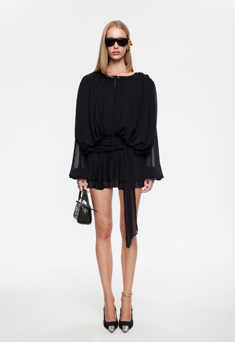 ELEMENTS MINI DRESS - NOIR