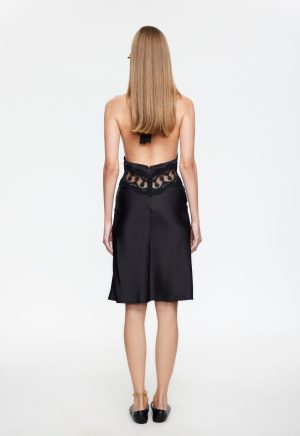 SOLANA MIDI DRESS – ONYX