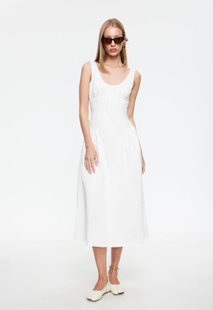 LUNA ROSA MAXI DRESS – PORCELAIN