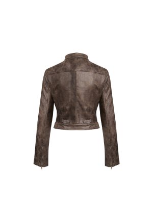BELLA MOTO JACKET – CHOCOLATE