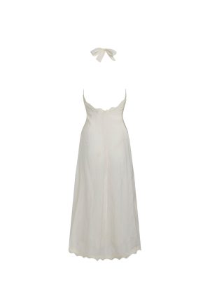 STARS ALIGN MIDI DRESS – CREAM