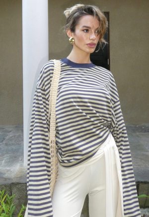 BLOOM LONG SLEEVE – BEIGE STRIPE