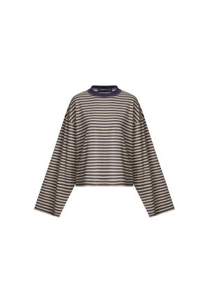 BLOOM LONG SLEEVE – BEIGE STRIPE