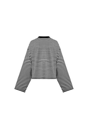 BLOOM LONG SLEEVE – ONYX STRIPE