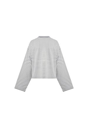 BLOOM LONG SLEEVE – ASH STRIPE