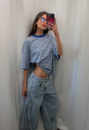 BLOOM SHORT SLEEVE – MICKEY BLUE STRIPE