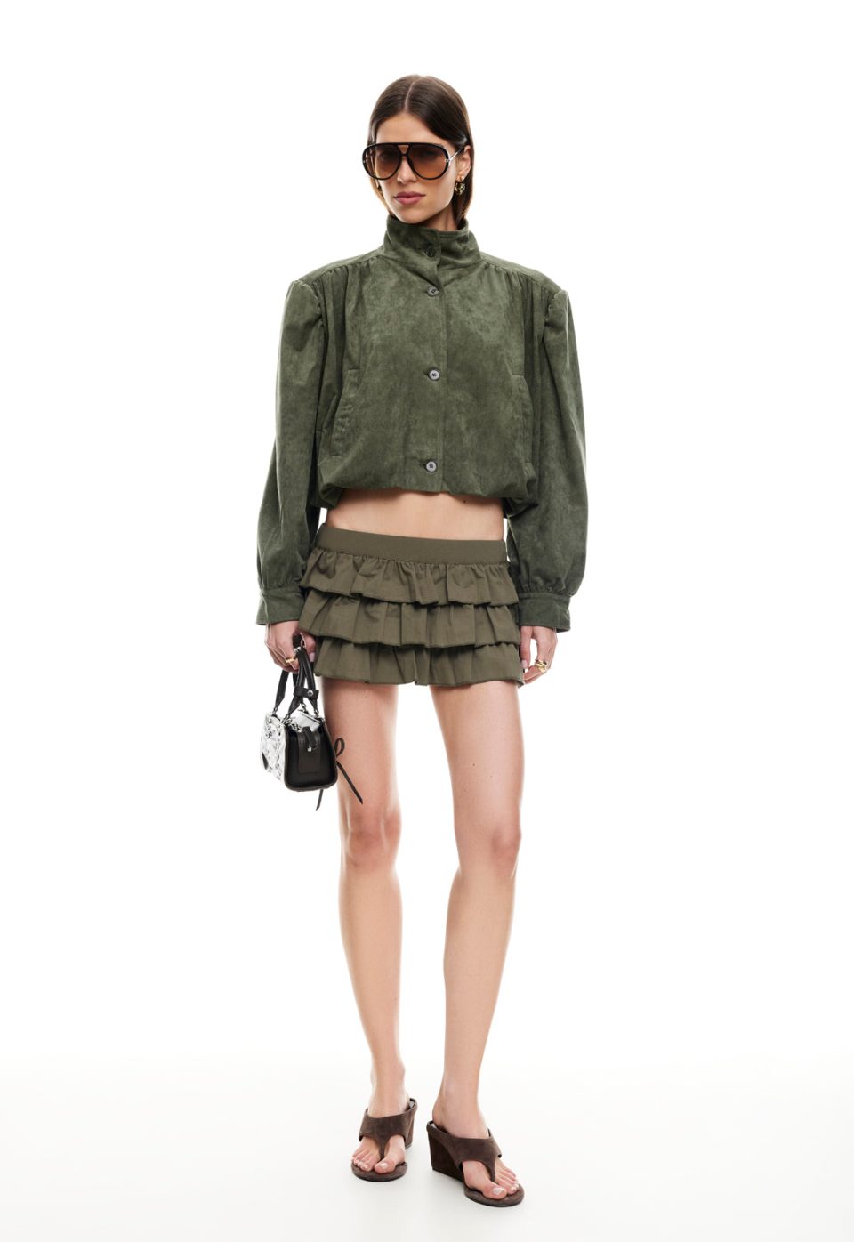 SOLSTICE MINI SKORT - SAFARI