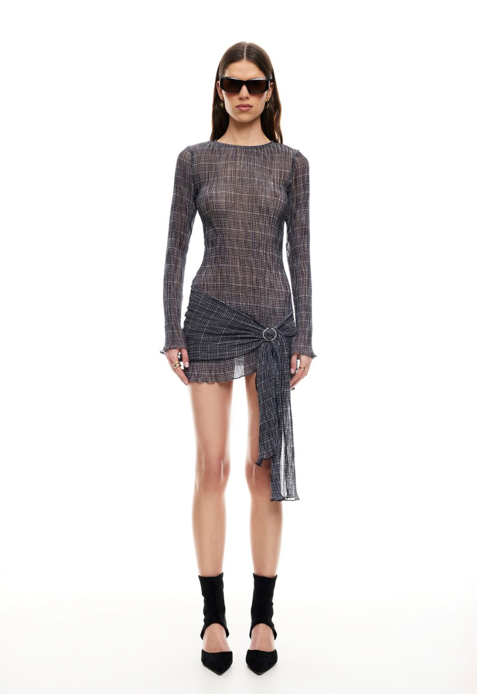 FORD MINI DRESS - NOIR PLAID