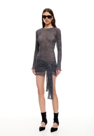 FORD MINI DRESS – NOIR PLAID