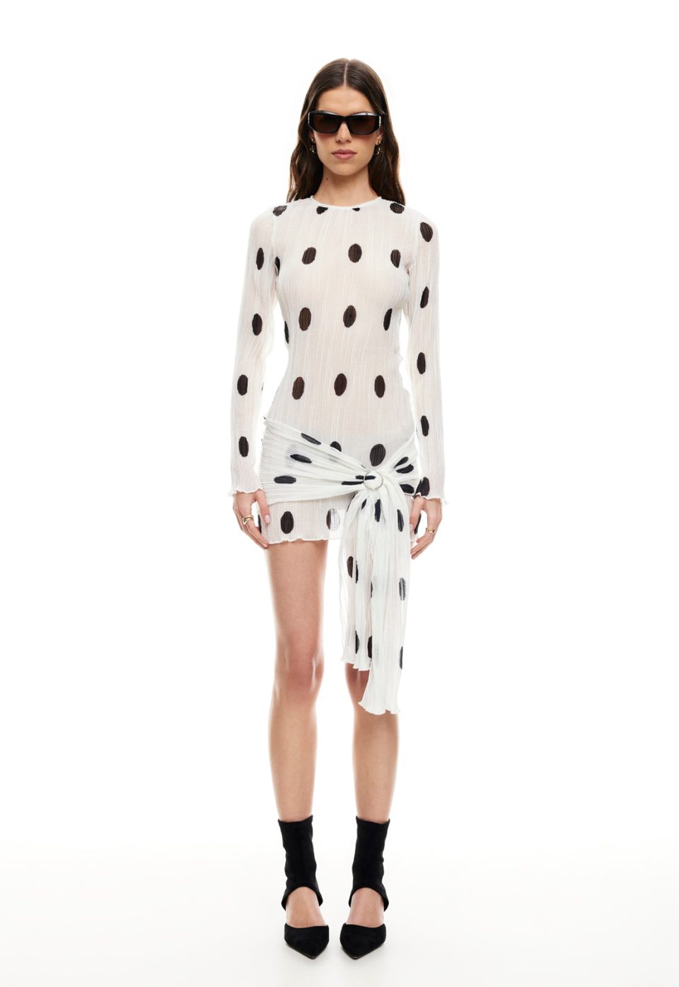 FORD MINI DRESS - MOONLIGHT POLKA