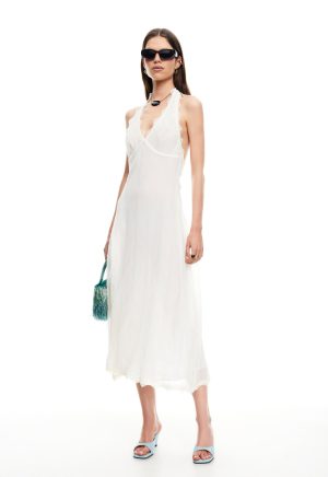 STARS ALIGN MIDI DRESS – CREAM