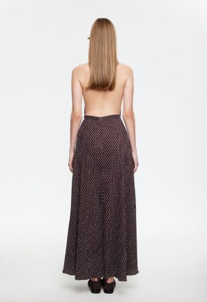 DISTRICT MAXI – CHOCOLATE BLUE POLKA
