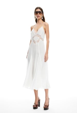 HARMONY MIDI DRESS – PEARL