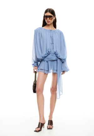 ELEMENTS MINI DRESS – SLATE BLUE