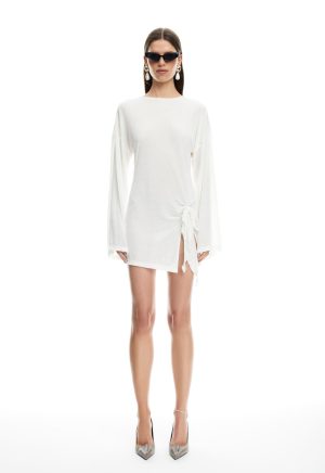 COSMIC MINI DRESS – PEARL