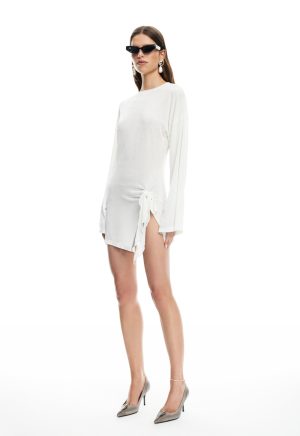 COSMIC MINI DRESS – PEARL