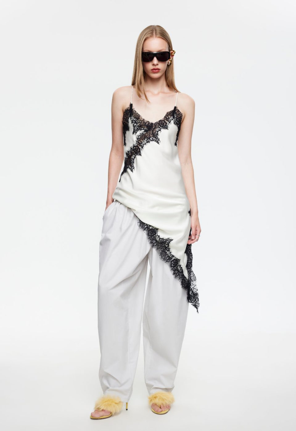 EMERGING MIDI DRESS - PORCELAIN