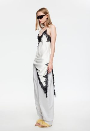 EMERGING MIDI DRESS – PORCELAIN