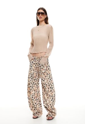 FORD LONG SLEEVE TOP – BEIGE