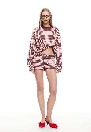 KOURT BLOOMERS – WINE STRIPE