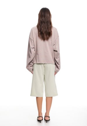 BLOOM LONG SLEEVE – MUTED PASTELS STRIPE
