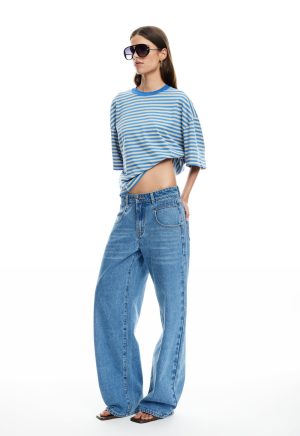 BLOOM SHORT SLEEVE – MICKEY BLUE STRIPE