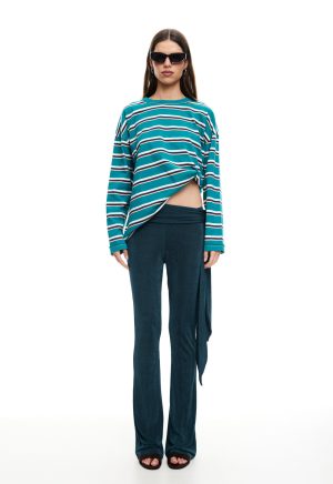 HORIZON LONG SLEEVE – FOREST STRIPE