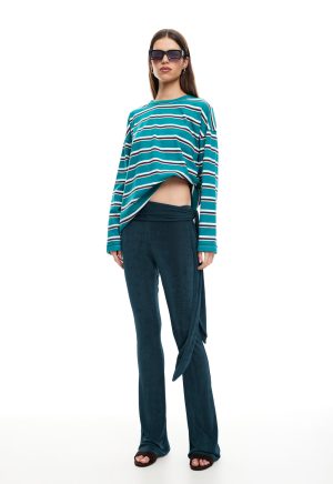 HORIZON LONG SLEEVE – FOREST STRIPE