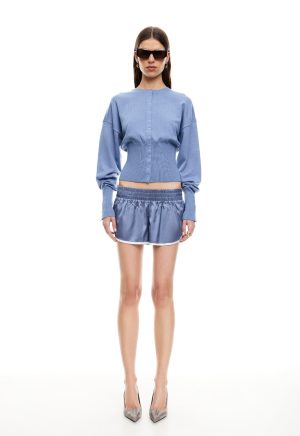 SUNDOWN CARDI – SLATE BLUE