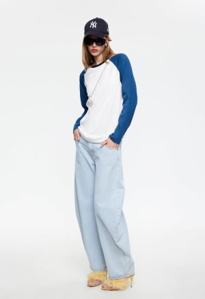 KRAVITZ BASEBALL TEE – BLUE