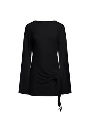 COSMIC MINI DRESS – OBSIDIAN