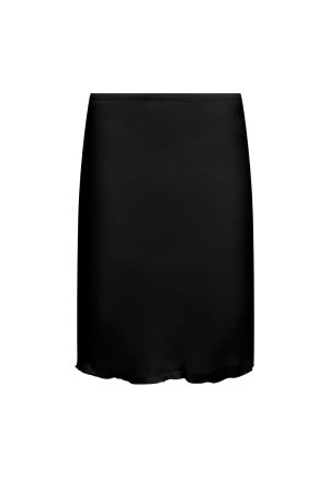 SHORELINE MIDI SKIRT – OBISDIAN