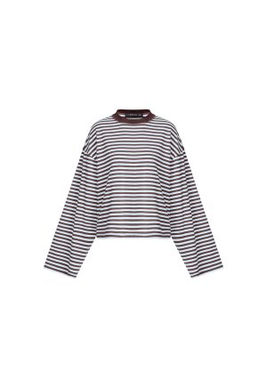 BLOOM LONG SLEEVE – CHOCOLATE SEA STRIPE