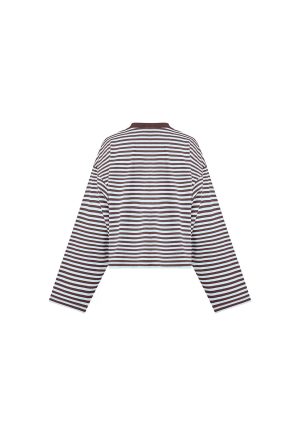BLOOM LONG SLEEVE – CHOCOLATE SEA STRIPE