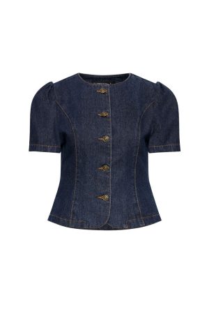 FEMME BLOUSE – DARK DENIM