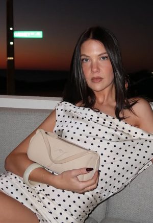 SWEETHEART MINI DRESS – CREAM POLKA