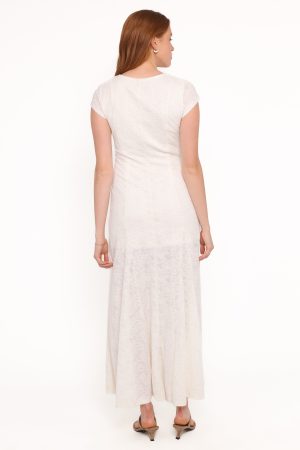 Constance Lace Maxi Dress – White