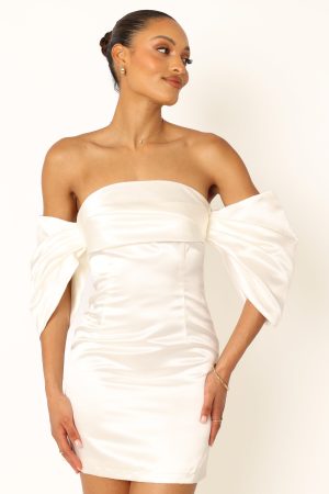 Nisha Strapless Mini Dress – White