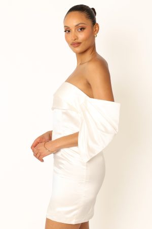 Nisha Strapless Mini Dress – White